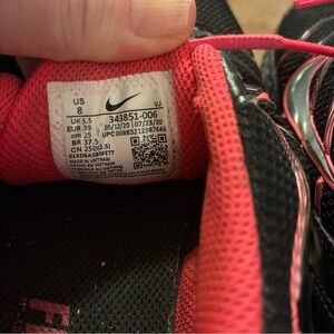 Nike Black and Pink Sneakers